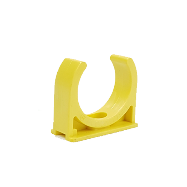 คลิปก้ามปูร้อยสาย สีเหลืองPVC 25(1")
