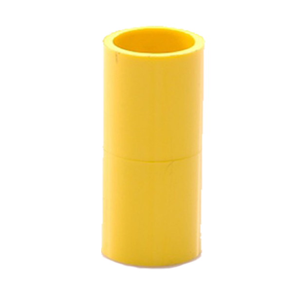 ข้อต่อตรงร้อยสาย สีเหลืองPVC 40มม. (1 1/2)