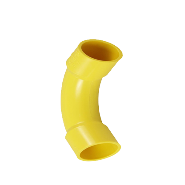 ข้อโค้ง 90 ร้อยสาย สีเหลืองPVC 20(3/4)