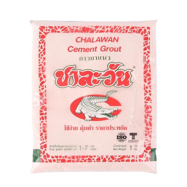 ปูนยาแนว ตราชาละวัน ขนาด 1 กก. ชมพูจามจุรี