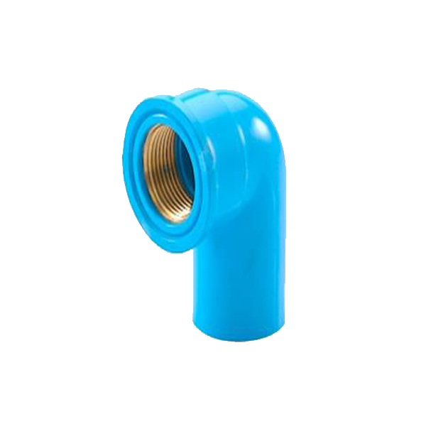 ข้องอ 90 เกลียวใน(ทองเหลือง) PVC 18มม. (1/2")