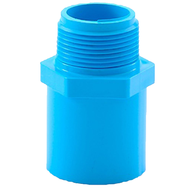 ข้อต่อตรงเกลียวนอกPVC 18 มม. (1/2")