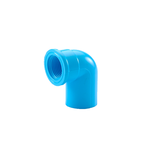 ข้องอ90 เกลียวในPVC 18 มม. (1/2" )
