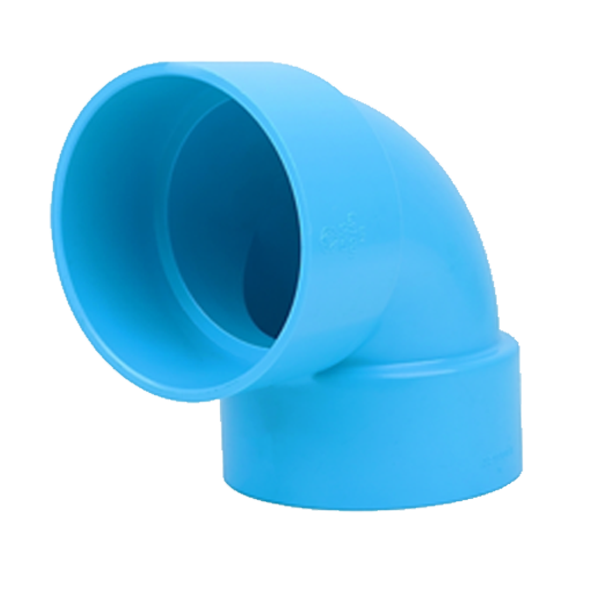 ข้องอ90 PVC บาง 80มม. (3")