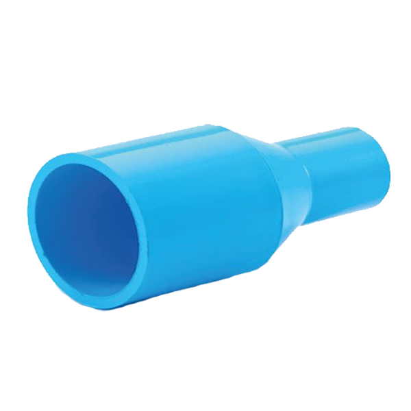 ข้อต่อตรงลดPVC 65x55(2 1/2x2")ฟ้า