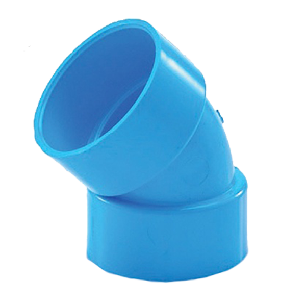 ข้องอ 45 บาง 100(4")